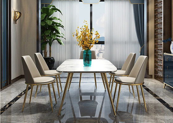 میز ناهار خوری لوکس مرمر لوکس 140x80x76cm
