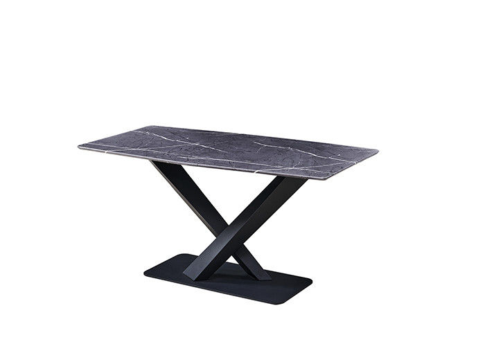 میز ناهار خوری 6 نفره 150x80x77cm با روکش مرمر