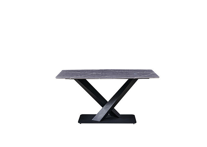 میز ناهار خوری 6 نفره 150x80x77cm با روکش مرمر
