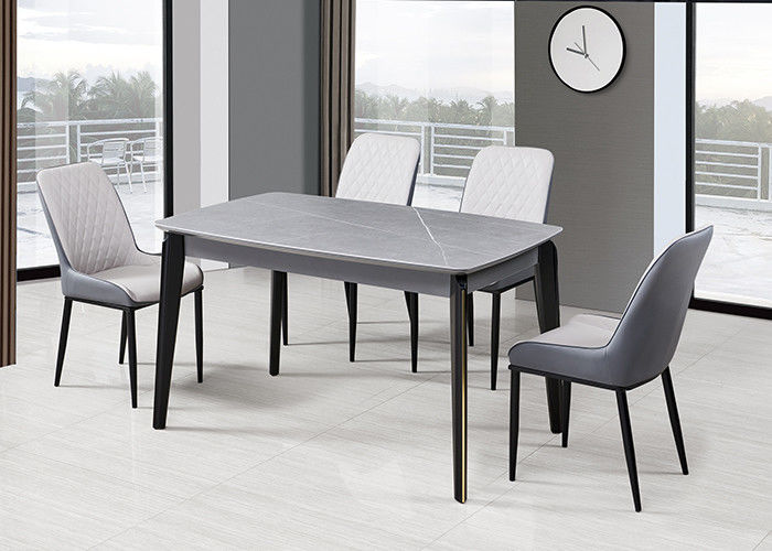 میز ناهار خوری MDF ISO9001 Modern Fashion Rock Board