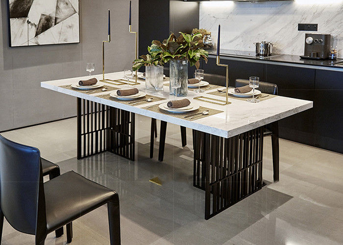 51 &quot;x31&quot; x31 &quot;طراحی میز ناهار خوری مد بالا از سنگ مرمر