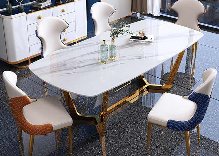 میز ناهار خوری مرمر لوکس 130cmx80cmx77cm مدرن
