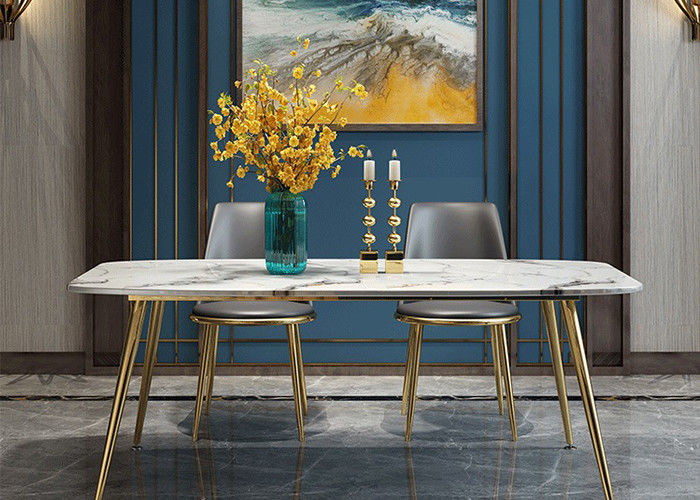 میز ناهار خوری لوکس مرمر لوکس 140x80x76cm