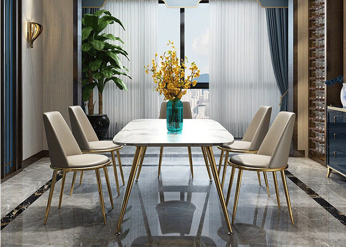 میز ناهار خوری لوکس مرمر لوکس 140x80x76cm